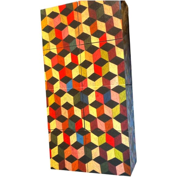 Vtg 2000 "GLORIOUS AMERICAN QUILTS" Magic Cube Toy; Museum of American Folk Art - Picture 9 of 15